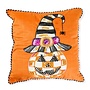 Jack O' Lantern in Hat Throw Pillow