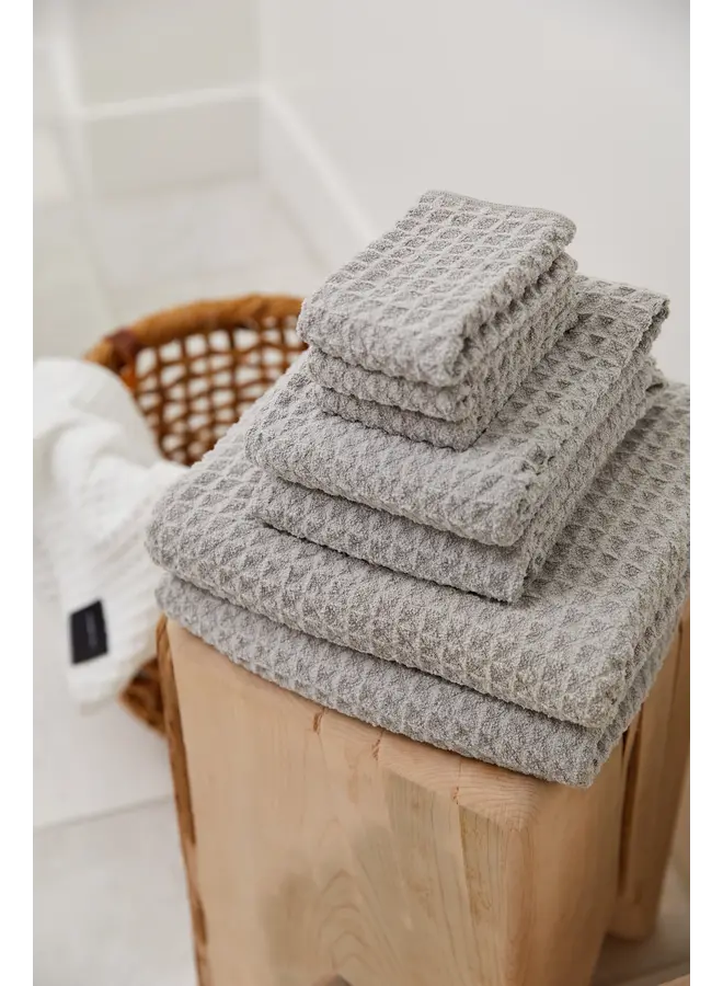 Stone Waffle Bath Towel