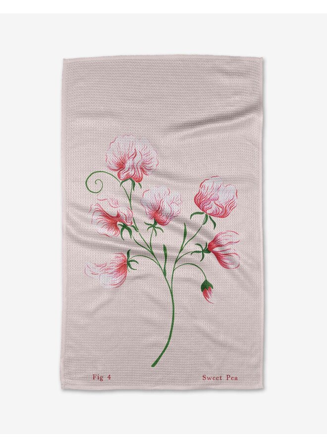Birth Flower Tea Towel -