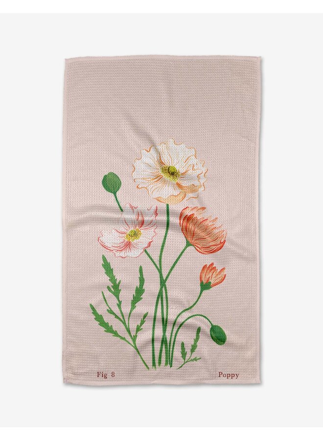 Birth Flower Tea Towel -