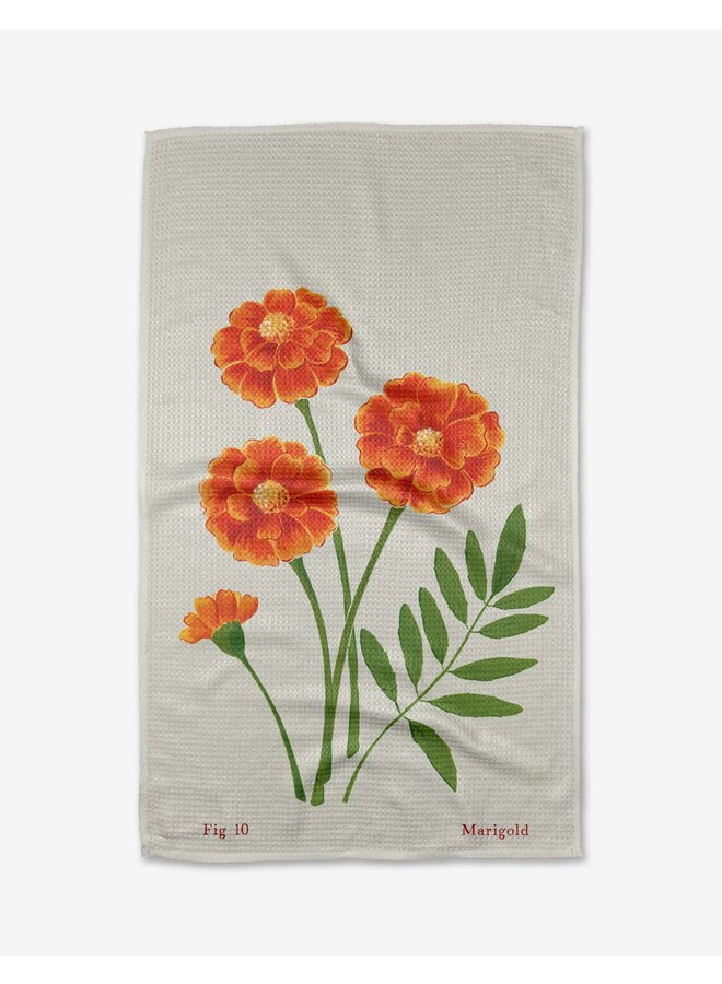 Birth Flower Tea Towel -