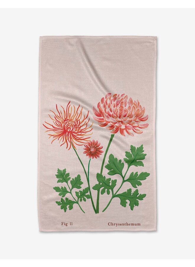 Birth Flower Tea Towel -