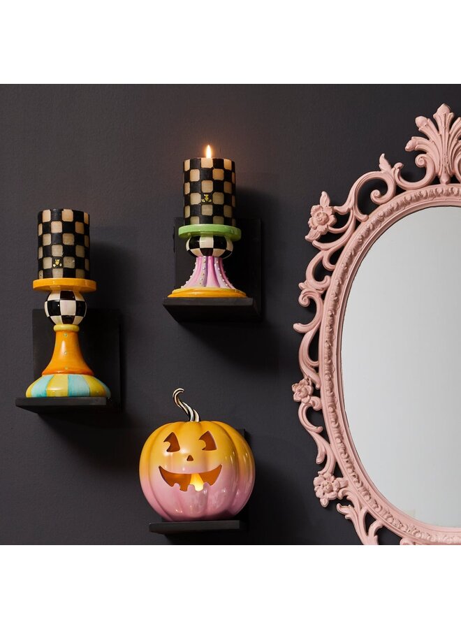 Trick or Treat Pillar Candle Holders, Set of 3