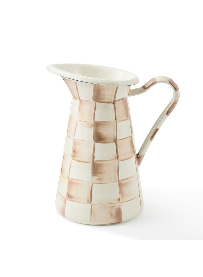 Mocha Check Medium Practical Pitcher