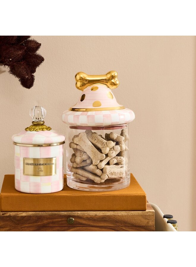 Rosy  Check Canine Cookie Jar
