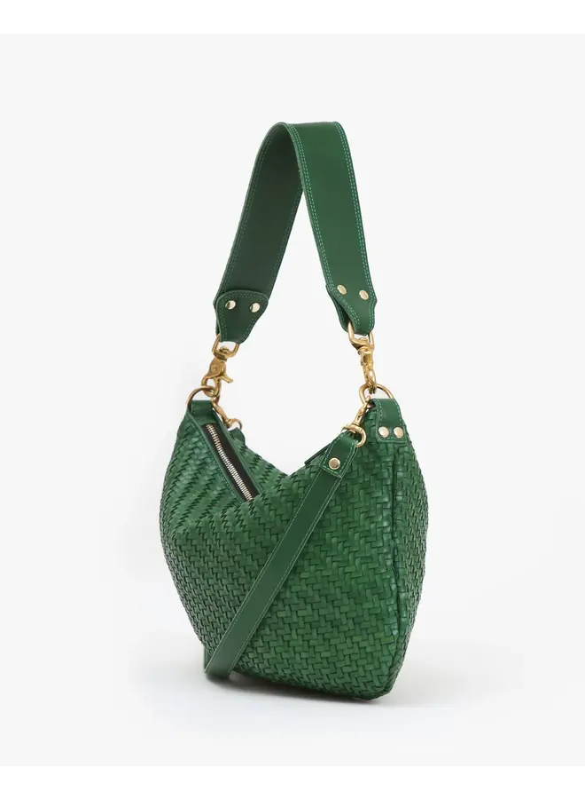 Moyen Messenger - Evergreen Woven Zig Zag
