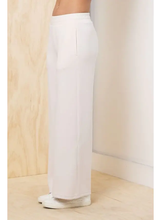 Cloud Fleece Flare Pant- Pearl