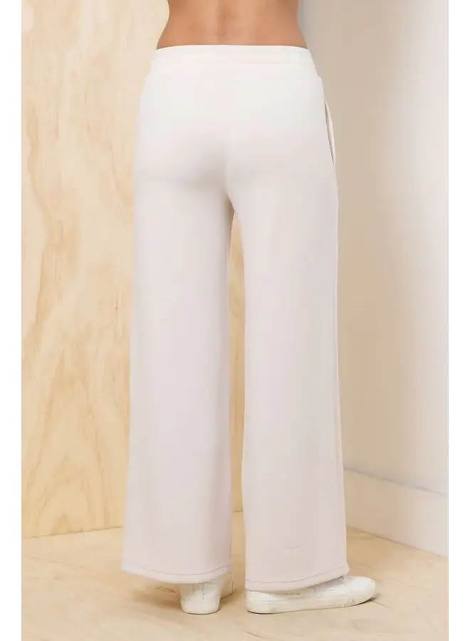 Cloud Fleece Flare Pant- Pearl