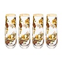 Wild Rose Stemless Flute, Set of 4