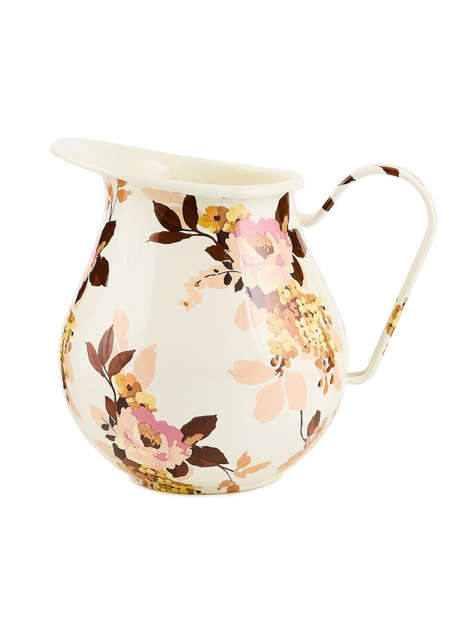 Wild Rose White Pitcher
