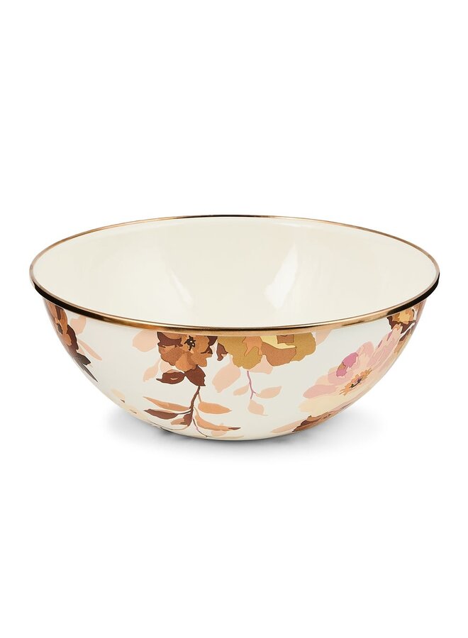 Wild Rose White Medium Everyday Bowl