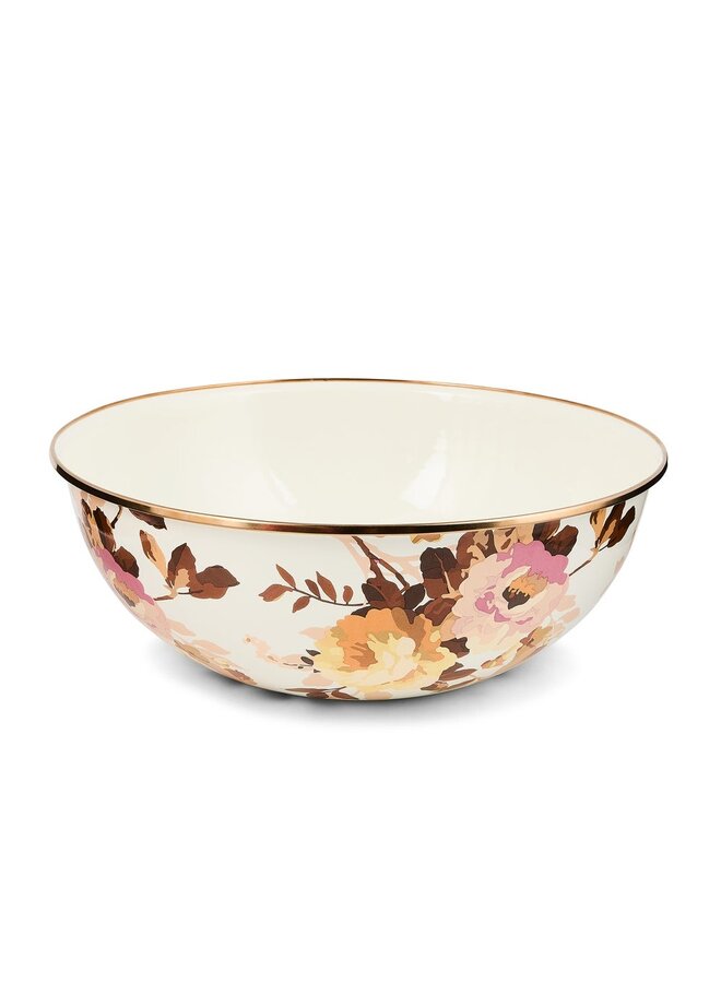 Wild Rose White Extra Large Everyday Bowl