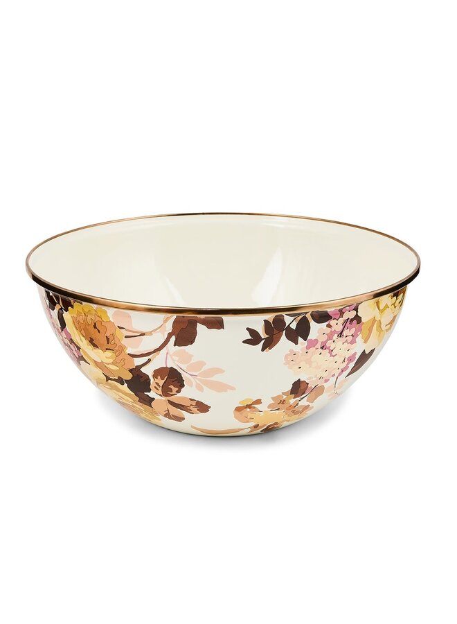 Wild Rose White Large Everyday Bowl