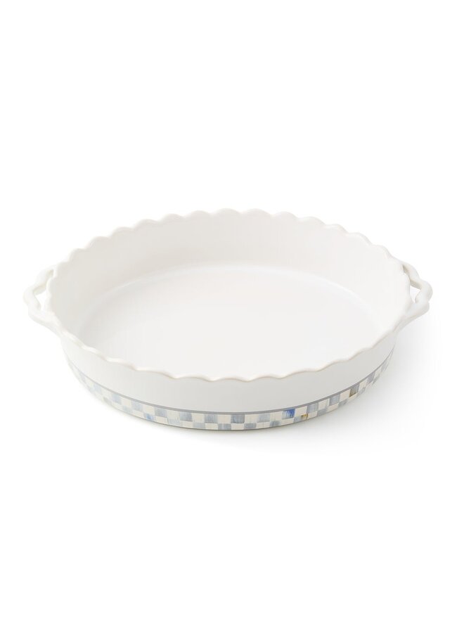 Sterling Check Everyday Large Oval Baker