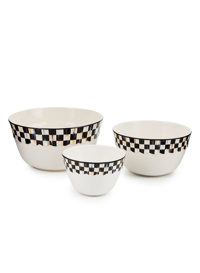 Courtly Check Everyday Mixing Bowls, Set of 3