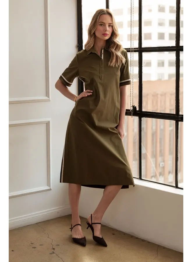 Juni Dress - Olive -