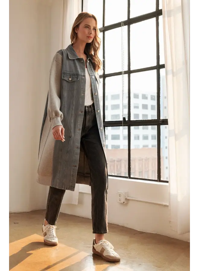 Denzel Denim Jacket with Contrast -