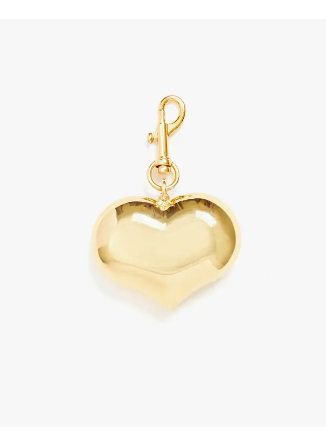 Grande Mylar Heart Fob - Gold
