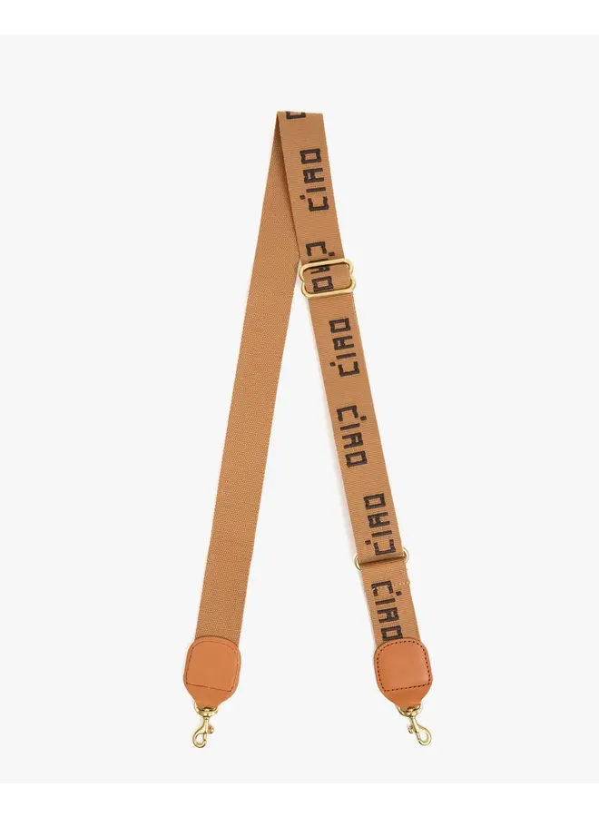 Adjustable Crossbody Strap - Ciao - Tan/Chocolate