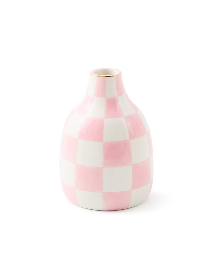 Rosy Check Short Heart Vase