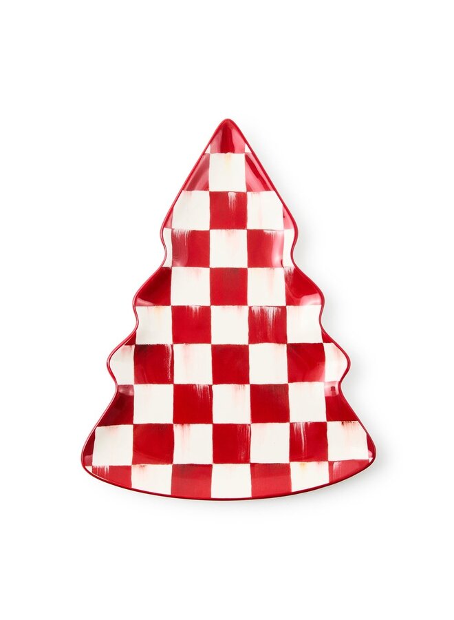 Cherry Check Tree Dish