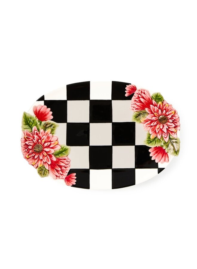 Courtly Check Floral Trinket Dish