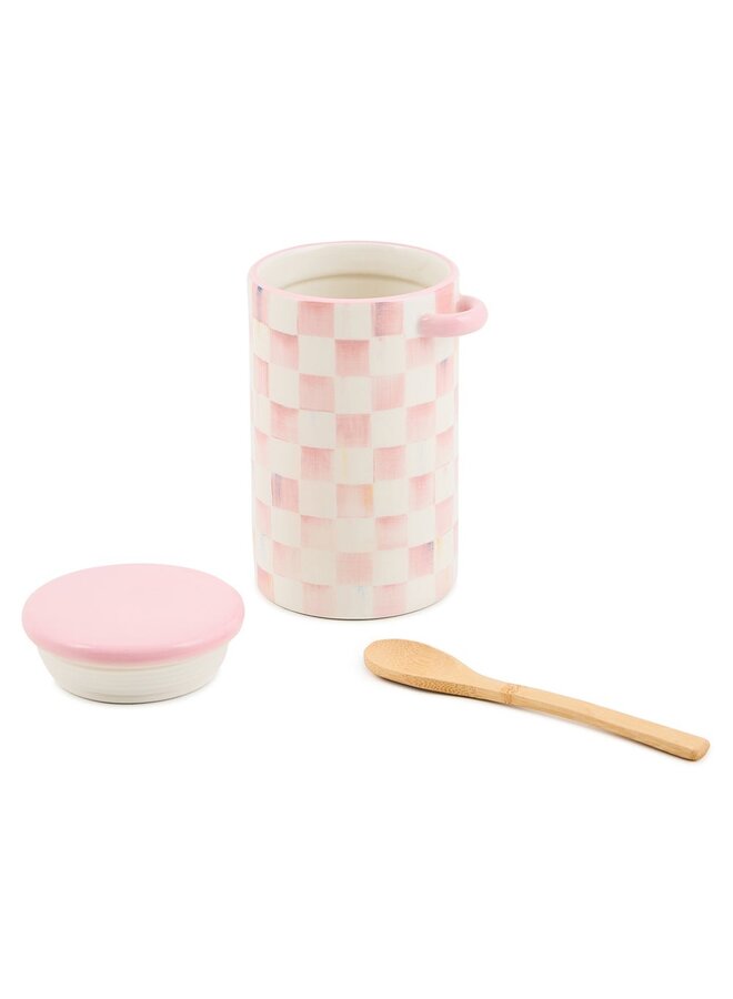 Rosy Check Farmhouse Canister