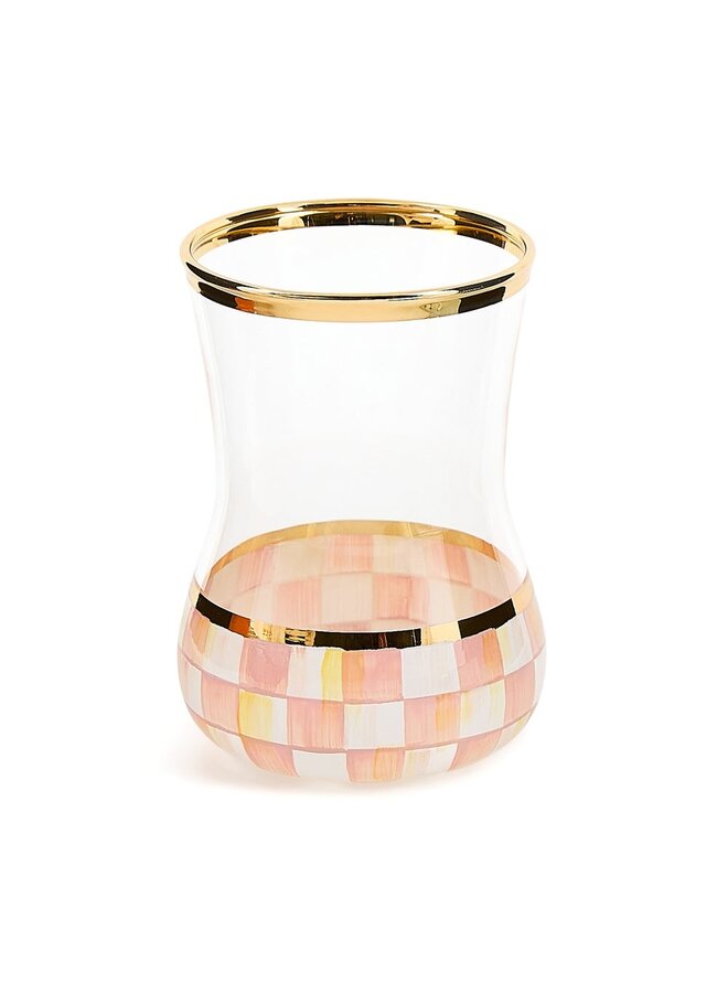 Rosy Check Tea Glass