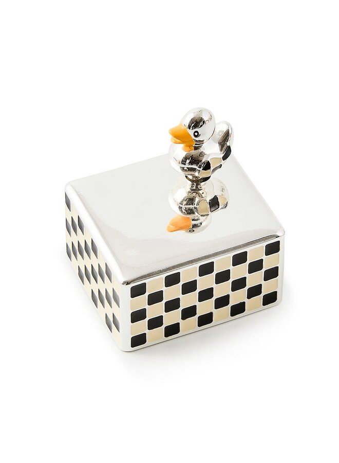 Duck Silver Plated Music Box