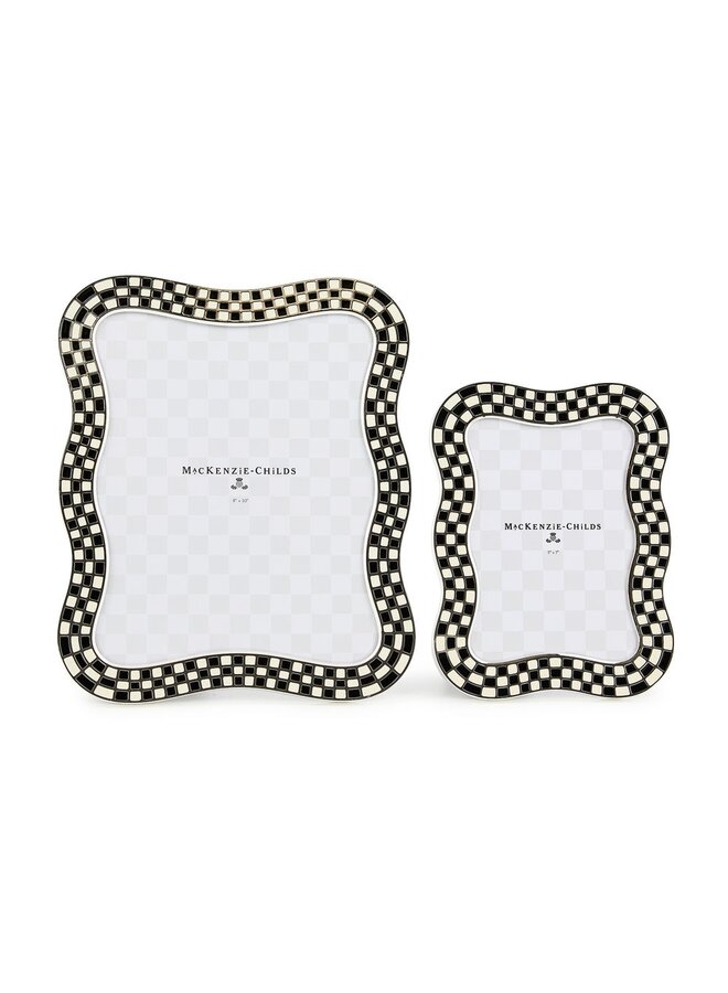 Wavy Check Silver Plated 5" x 7" Frame