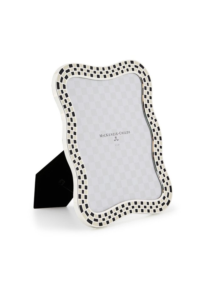 Wavy Check Silver Plated 8" x 10" Frame