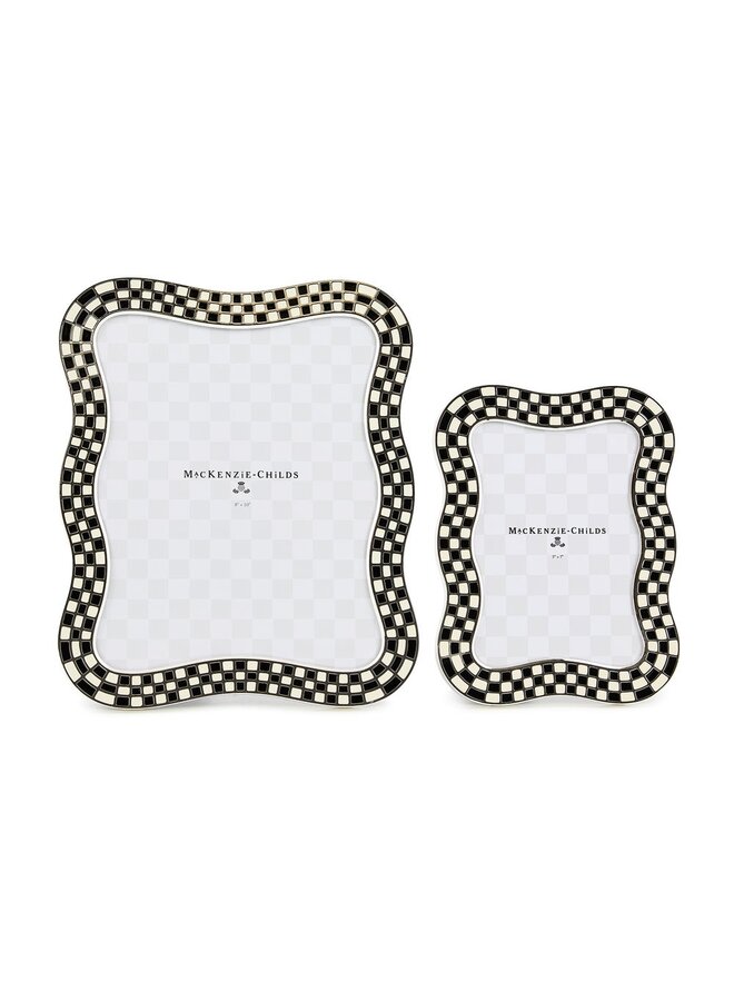 Wavy Check Silver Plated 8" x 10" Frame