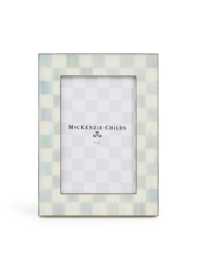 Sterling Check Silver Plated 4" x 6" Frame