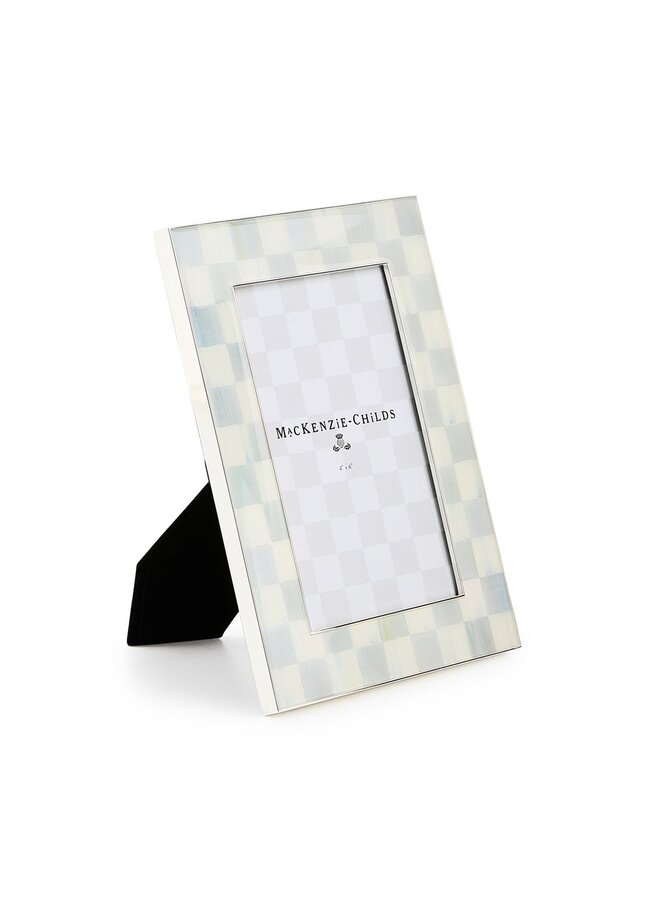 Sterling Check Silver Plated 4" x 6" Frame
