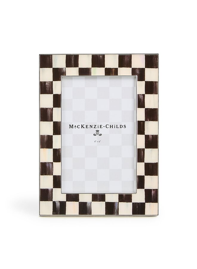 Courtly Check Silver Plated 4" x 6" Frame