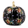 Black Flower Market Medium Pumpkin