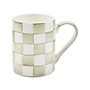 Sterling Check Stoneware Porcelain Mug