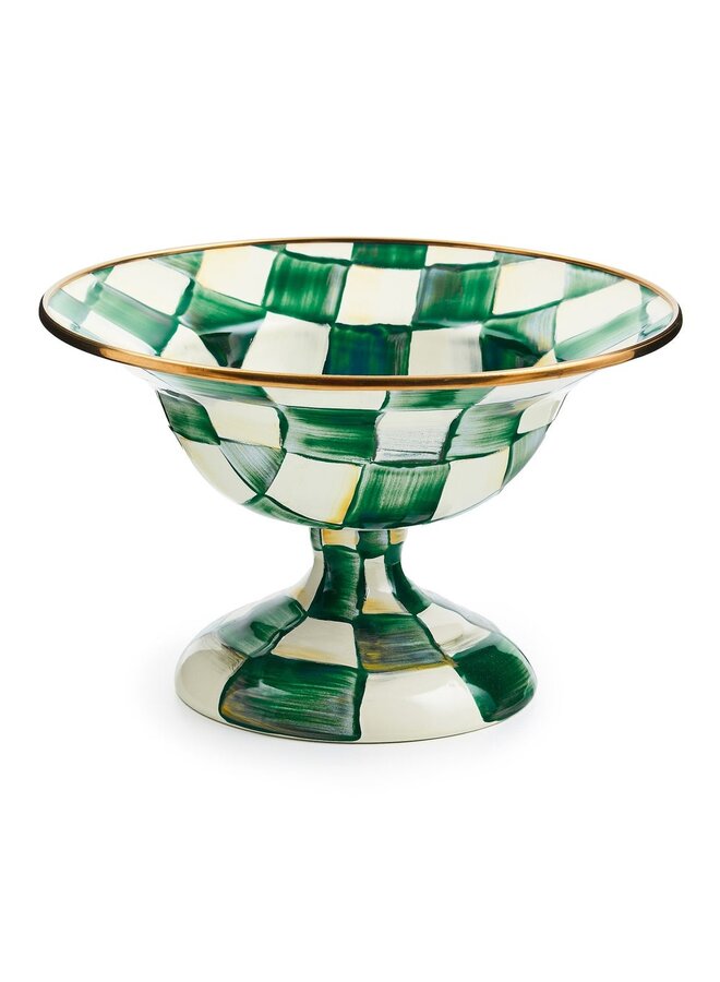 Emerald Check Small Compote
