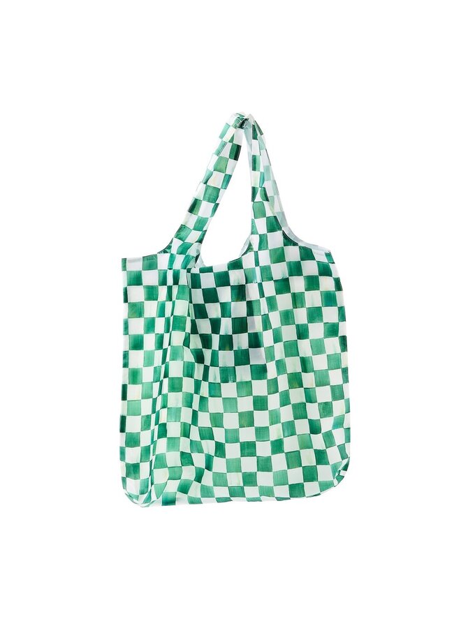 Emerald Check To Go Tote