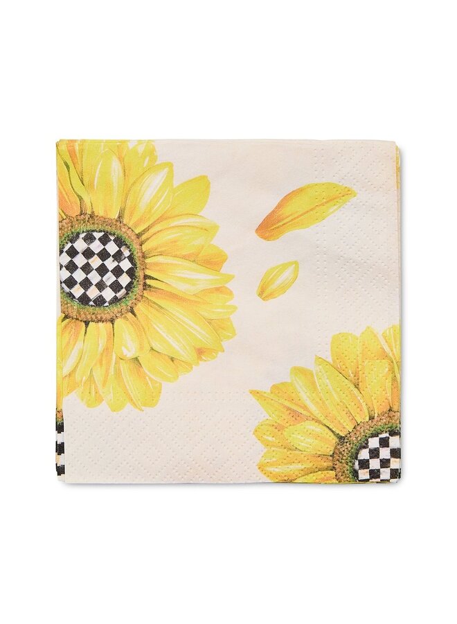 Sunflower Cocktail Paper Napkins