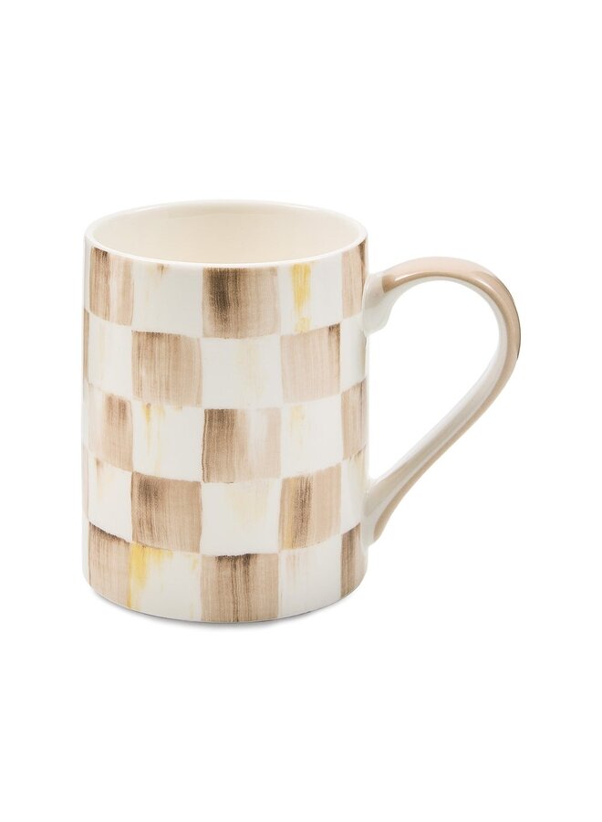 Check Porcelain Mug -