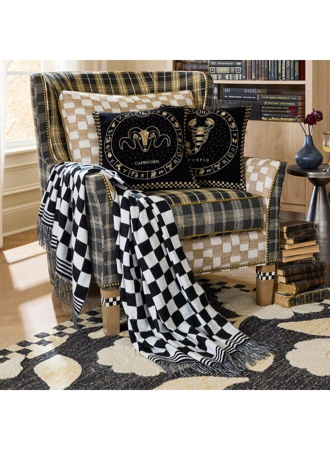 Black & White Check Throw