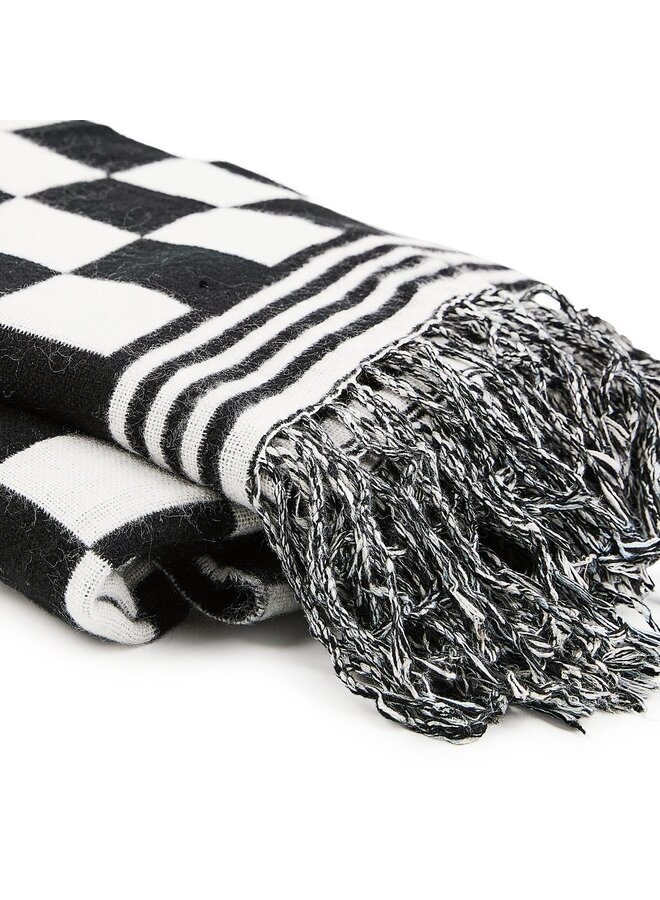 Black & White Check Throw