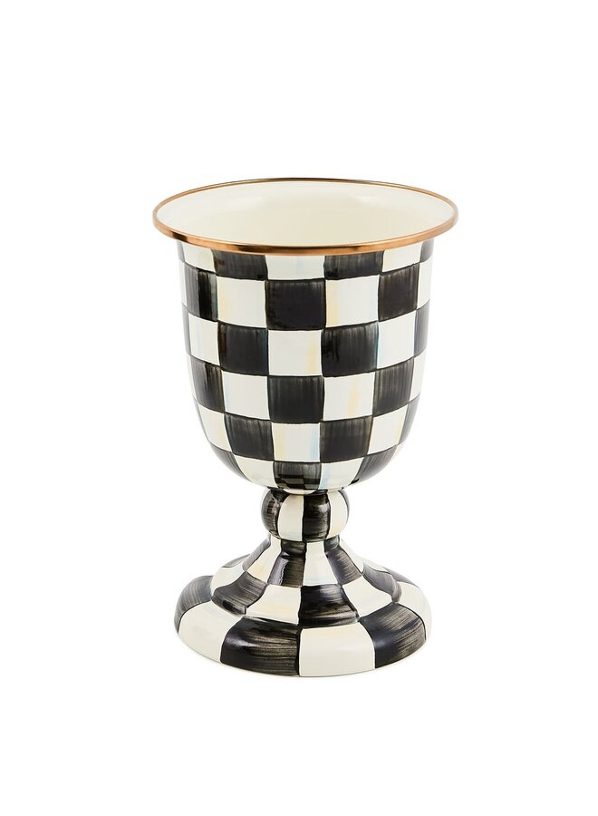 Courtly Check Pedestal Vase