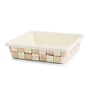 Mocha Check Enamel Square Baking Pan - 8"