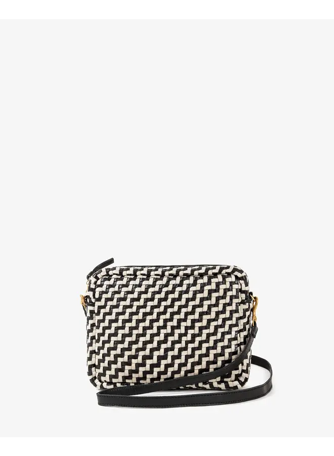 Midi Sac - Woven Zig-Zag - Black