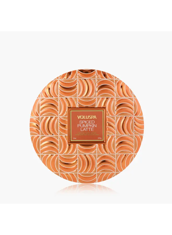 Spiced Pumpkin Latte 3 Wick Candle Tin