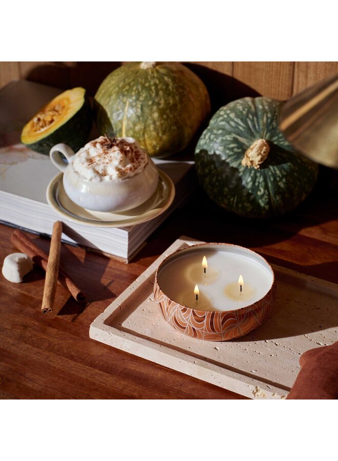 Spiced Pumpkin Latte 3 Wick Candle Tin