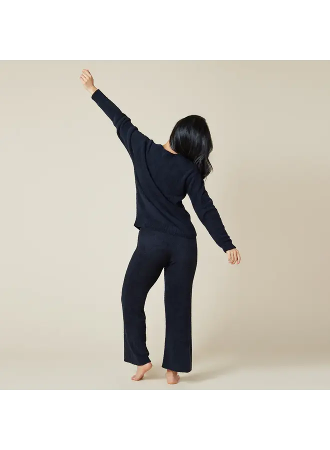 Solid Marshmallow V-Neck Lounge Set -