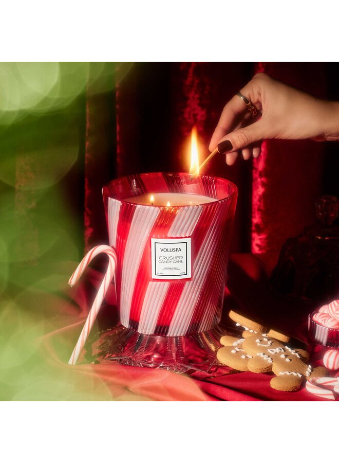 3 Wick Hearth Crushed Candy Cane